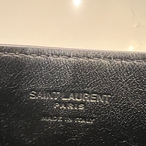 Ysl Saint Laurent Uptown Leather Card Holder Case Wallet insert Pristine - Picture 9 of 9